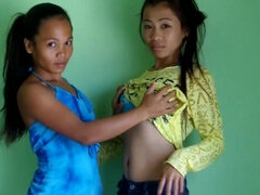 18 años, Asiático, Filipina, Peludo, Lamidas, Coño, Apretado, Tetas