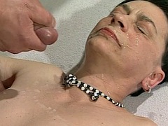 顔射, ドイツ人, お婆さん, 毛深い, ハードコア, 熟年, ヴィンテージ