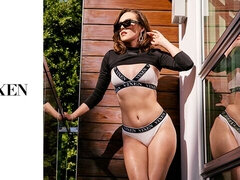 デカ尻, デカチン, フェラチオ, 茶髪の, 天然, 自然山雀, ティーン, オッパイの