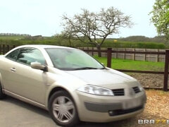 デカパイ, イギリス人, 茶髪の, 現実, ヤリマンの