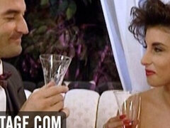 Gros seins, Sucer une bite, Britannique, Poilue, Léchez, Chatte, Rétro, Rétro ancien