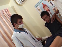 Anal, Asiático, Fetiche, Gay, Guantes, Flaco, Trio, Uniforme