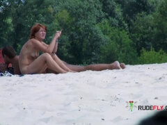 18 jaar, Enthousiasteling, Strand, Gevangen, Nudist, Openbaar, Tiener, Bekijker