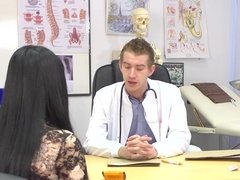 アナル, デカチン, デカパイ, カップル, 中出し, 医者, ハードコア, 自然山雀