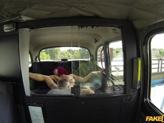 Tattooed Redhead Punk With Tattoos Gets A Lesson In Cock From Cabbie part 2 - Trixx Ole