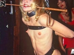 緊縛, ボンデージ, 茶髪の, 服従, 淫乱熟女, レトロ, 拘束, おもちゃ