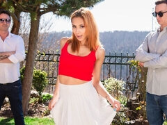 Anal, Verga grande, Tetas grandes, Mamada, Doble penetracion, Pelirrojo, Cabello corto, Adolescente