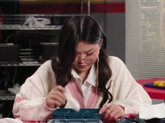 アジア人, 美女, デカパイ, グループ, レズビアン, オーガズム, ポルノスター, オマンコ