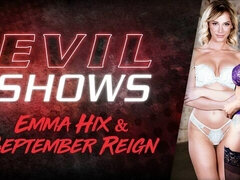 Noire, Blonde, Gode, Doigter, Embrassement, Lesbienne, Léchez, Chatte