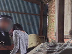 車, なめる, オナニー, アウトドア, ポリス, 公共, オマンコ, ユニフォーム