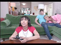 ブロンド, カップル, 家族, 淫乱熟女, 母, オーガズム, 義母, 禁句