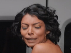 Horny Hitchhiker Loves Cock - brunette Latina ebony with big tits Lola Morena