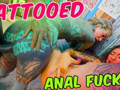 Thrilled Anuskatzz and Lily Lu's threesome smut