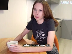 浮気者, コンドーム, 言葉責め, 彼女, ハメ撮り, 現実, ロシア人, ガリガリ