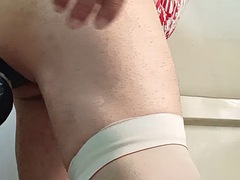 Leie, Dildo, Riesendildo, Einschiebung, Latina, Lingerie, Masturbation, Solo