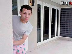 Chica, Verga grande, Tetas grandes, Bikini, Rubia, Adolescente, Trio, Tetas