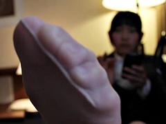 アジア人, 足, フェティッシュ, 一人
