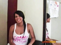 18 jahre, Leie, Grosser schwanz, Blasen, Spermaladung, Hardcore, Latina, Rau