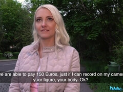 Leie, Blondine, Blasen, Schwanz, Europäisch, Aufs gesicht abspritzen, Natürlichen titten, Öffentlich