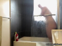 Rondborstig, Lul, Vrouw, Hd, Moeder die ik wil neuken, Douche, Tatoeage, Webcamera