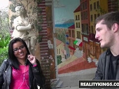 Brick Danger gives a handjob and gets a sticky creampie in 8th Street Latinas Prima video