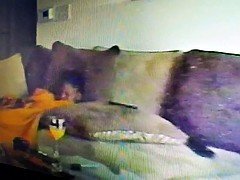 Noire, Attrapée, Noir ébène, Masturbation, Voyeur