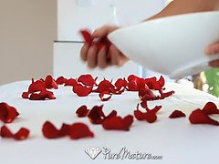 デカパイ, 茶髪の, エロティック, ハードコア, Hd, キス, 熟年, ペニス