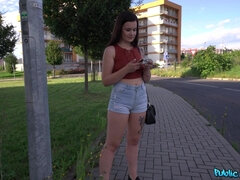 Amateur, Americano, Morena, Europeo, Dinero, Tetas naturales, Al aire libre, Tatuaje