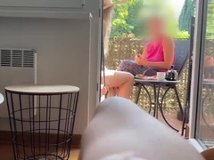 Sperma shot, Gezin, Man, Aftrekken, Moeder, Openbaar, Stiefmoeder, Bekijker