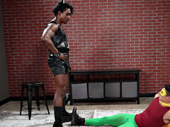 Anal, Noire, Sucer une bite, Bottes, Fétiche, Homosexuelle, Interracial, Cuir