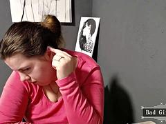 Cute BBW Webcam Brunette Teen Flaunts Huge Natural Tits
