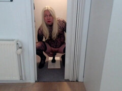 素人, ビッチ, ブロンド, 自家製, 下着, シーメール, 一人