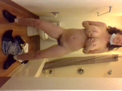 Любители, Ванна, Большие сиськи, Семяизвержение, Домашнее видео