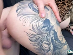 Leie, Grosser arsch, Grosse titten, Blondine, Auto, Deutsch, Hd, Milf