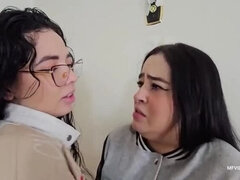 Amateur Lesbian Teens Kissing in School Uniform - Safe & Hot HD Video