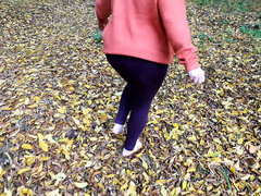 Big Tits Slapped and Punished in the Forest - Outdoor BDSM Action