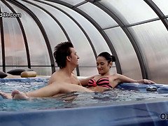 Mamada, Morena, Papá, Besar, Lamidas, Piscina, Afeitado, Adolescente