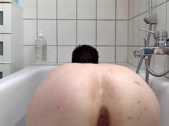 Anal, Linda, Consolador, Abierta, Gay, Sexo duro, Masturbación, Ducha