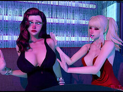 3d, Futanari, Rough, Threesome