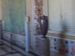 Enthousiasteling, Classisch, Jurk, Vriendin, Buiten, Gezichtspunt, Openbaar, Geschoren