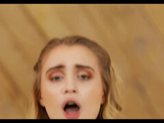 ブロンド, ディルド, ジム, オナニー, 乳首, 一人, ティーン, オッパイの