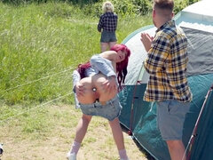 Mamada, Vestidas, Polla, Novia, Al aire libre, Pelirrojo