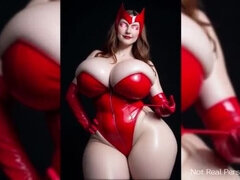 Ai Generated: Hung Hulk Eats Scarlet Witch's Big Juicy Ass Hard