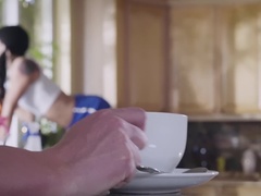 Domination, Fetisch, Italienisch, Lecken, Natürlichen titten, Zierlich, Tätowierung, Spanner