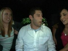 Blondine, Blasen, Braunhaarige, Schwanz, Titten