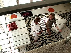 Grosser schwanz, Grosse titten, Blasen, Reif, Milf, Mutti, Stiefmutter, Flotter dreier