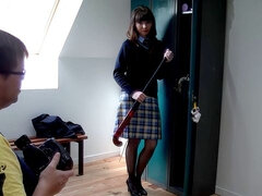 Asiatique, Brunette brune, Mixte, Collège université, Talons, Jarretelles, Adolescente, Nénés