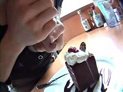 Amateur, Japonaise, Lait, Public, Nénés, Voyeur