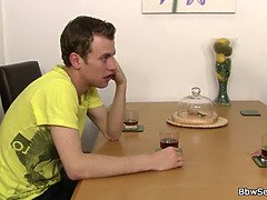 Huge titted BBW fucks married guy