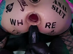 Arsch, Grosse titten, Blasen, Dildo, Hundestellung, Klaffend, Hd, Pov